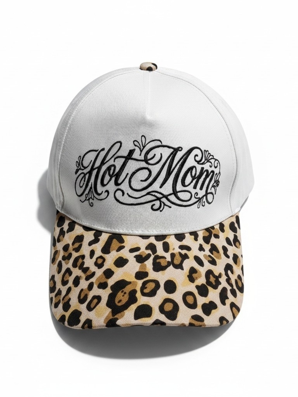 Zenana 'Hot Mom' Leopard Brim Baseball Cap